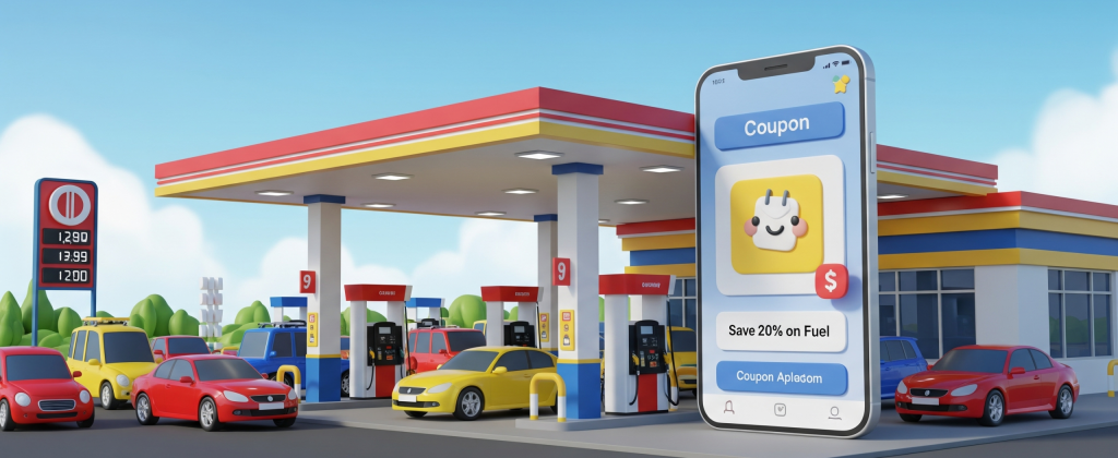 kupony na paliwo, tanie tankowanie, oszczędzanie na paliwie, aplikacje paliwowe, programy lojalnościowe, stacje paliw, promocje paliwowe, tankowanie, benzyna, diesel